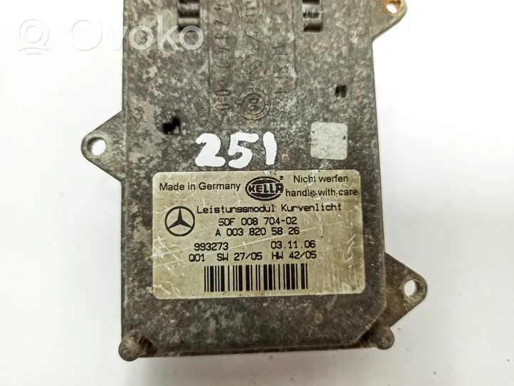 Mercedes-Benz R W251 Module de ballast de phare Xenon A0038205826