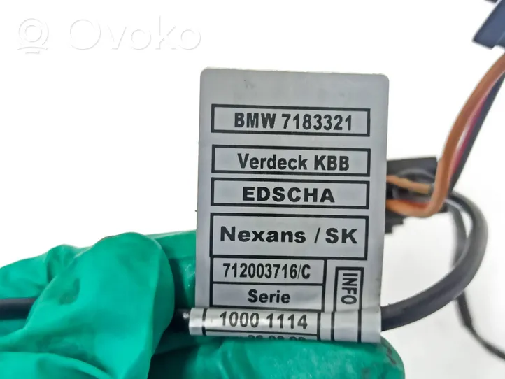 BMW 3 E92 E93 Zawór składania dachu 7183321