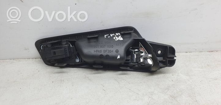 Volkswagen PASSAT B6 Klamka wewnętrzna drzwi przednich 3C1837113D