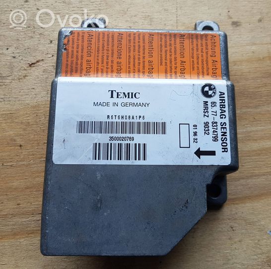 BMW 5 E39 Module de contrôle airbag 65778374799