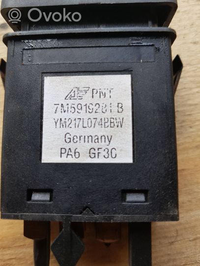 Seat Alhambra (Mk1) Przycisk / Włącznik czujnika parkowania PDC 7M5919281B