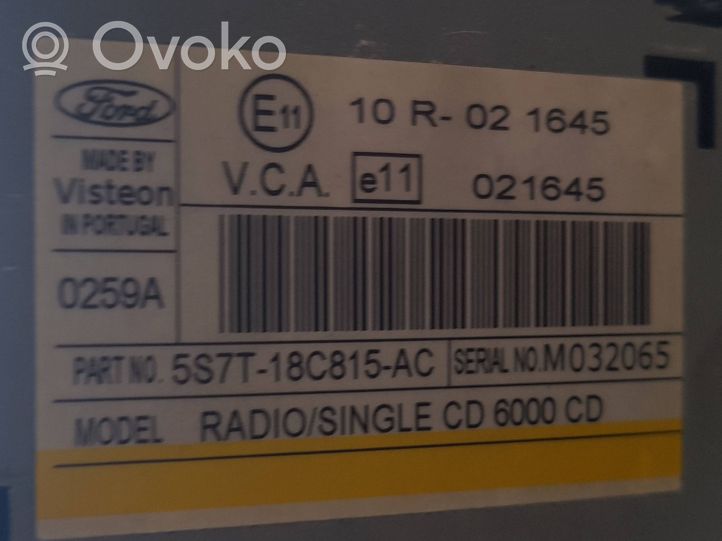 Ford Mondeo Mk III Radio/CD/DVD/GPS-pääyksikkö 10R021645