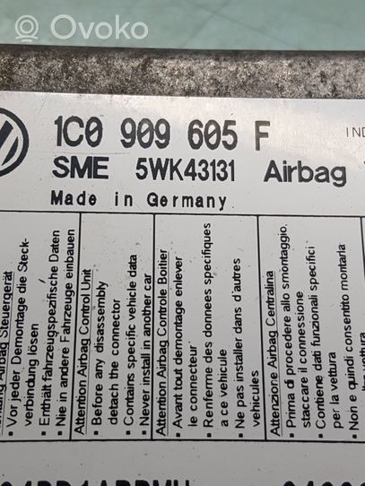 Volkswagen Sharan Airbag control unit/module 1c0909605f