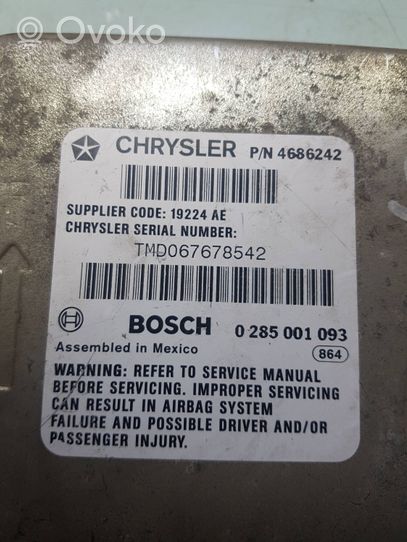 Chrysler Voyager Turvatyynyn ohjainlaite/moduuli 0285001093