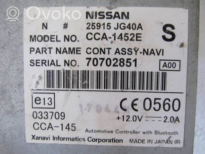 Nissan Qashqai Bluetoothin ohjainlaite/moduuli CCA1452E