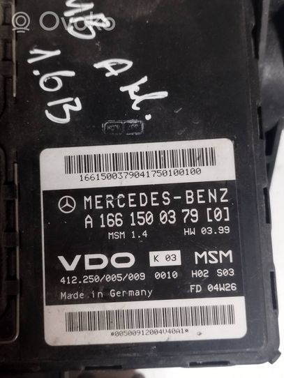 Mercedes-Benz A W168 Блок управления двигателя A1661500379