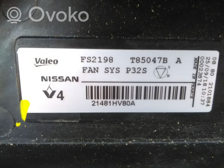 Nissan Qashqai Ventilateur de refroidissement de radiateur électrique T85047B