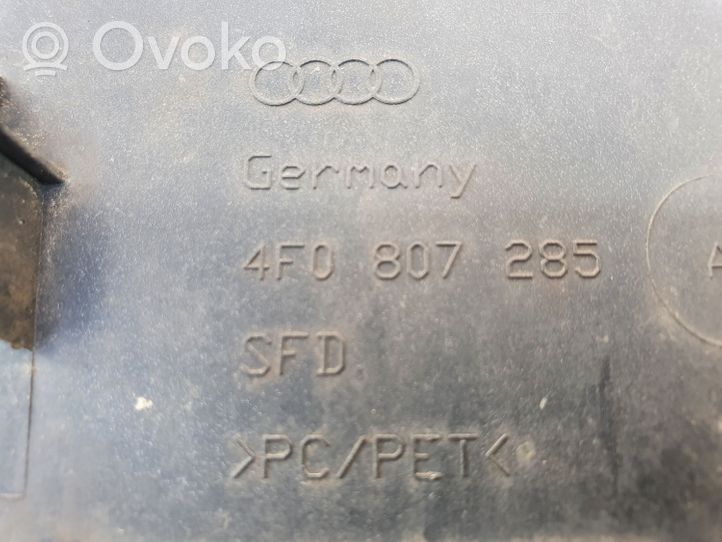 Audi A6 S6 C6 4F Ramka przedniej tablicy rejestracyjnej 4F0807285