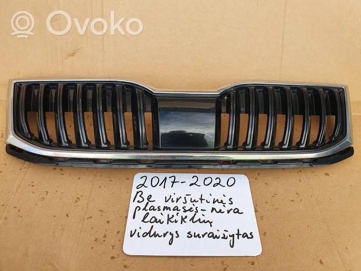 Skoda Octavia Mk3 (5E) Maskownica / Grill / Atrapa górna chłodnicy 5E0853653C