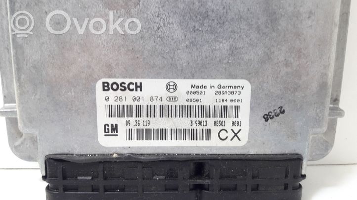 Opel Vectra B Sterownik / Moduł ECU 09136119