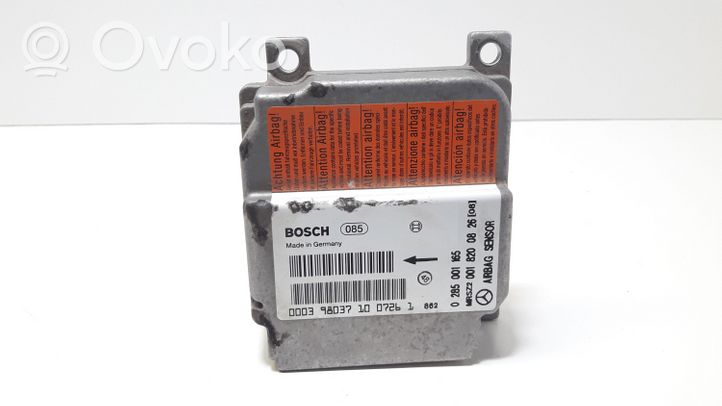 Mercedes-Benz C W202 Airbag control unit/module 0285001165