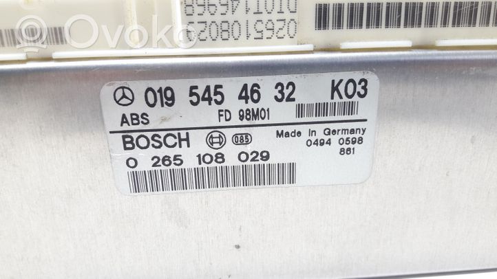 Mercedes-Benz C W202 ABS control unit/module 0265108029