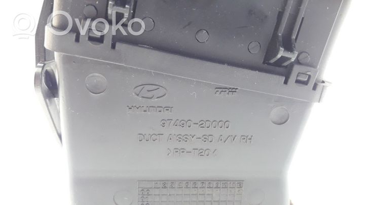 Hyundai Elantra Boczna kratka nawiewu deski rozdzielczej 974902D000