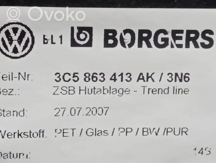 Volkswagen PASSAT B7 Półka tylna bagażnika 3C5863413