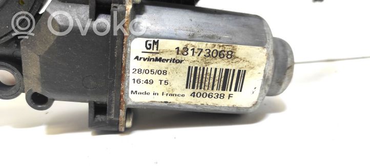 Opel Combo C Front door window regulator motor 13173068