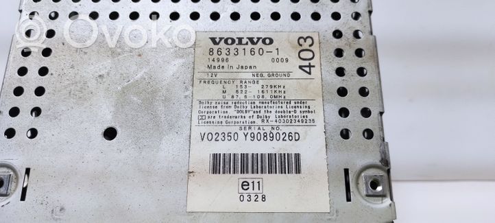 Volvo V70 Радио/ проигрыватель CD/DVD / навигация 8633160