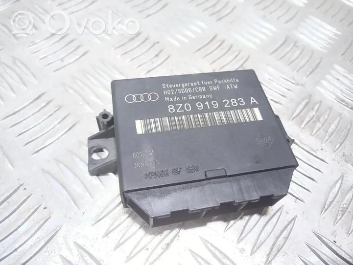 Audi A4 S4 B6 8E 8H Pysäköintitutkan (PCD) ohjainlaite/moduuli 8Z0919283A