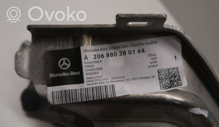 Mercedes-Benz C W206 Charnière, capot moteur A206880380164