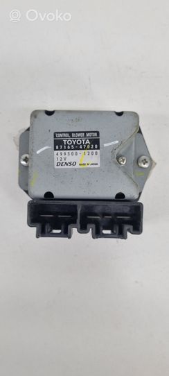 Toyota Prius (XW20) Lämpöpuhaltimen moottorin vastus 8716547020