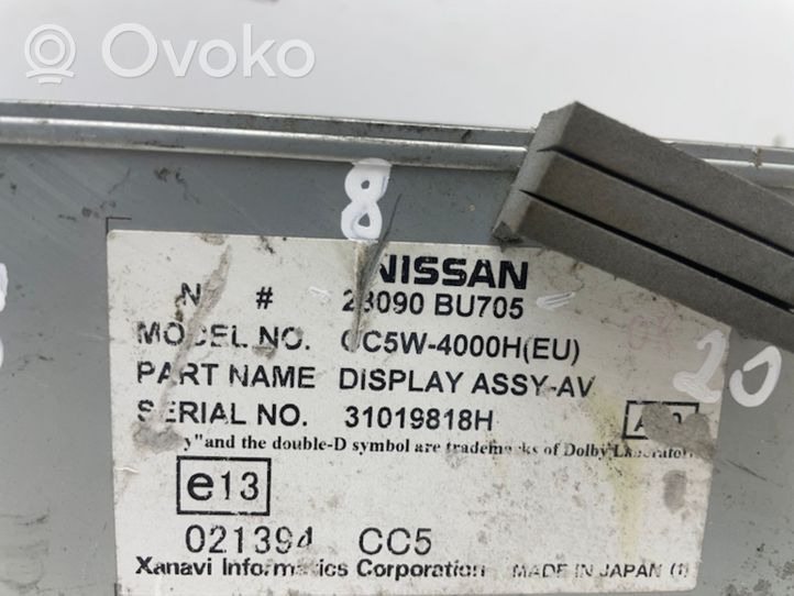 Nissan Almera Tino Monitori/näyttö/pieni näyttö 28090BU705