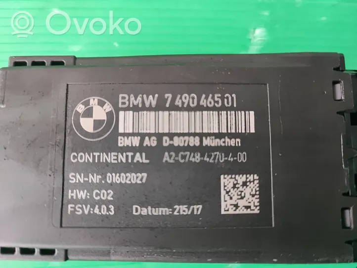 BMW 3 F30 F35 F31 Module de commande de siège 749046501