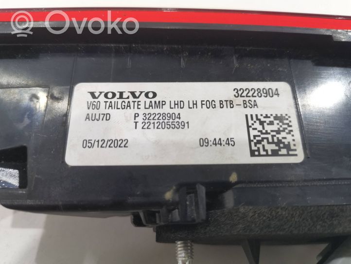 Volvo V60 Lampa tylna 32228904