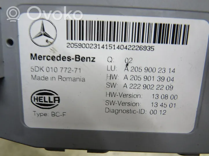 Mercedes-Benz C AMG W205 Inne komputery / moduły / sterowniki A2059002314