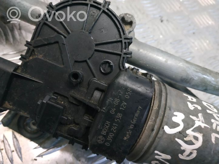 Opel Astra H Mechanizm i silniczek wycieraczek szyby przedniej / czołowej 0390241538