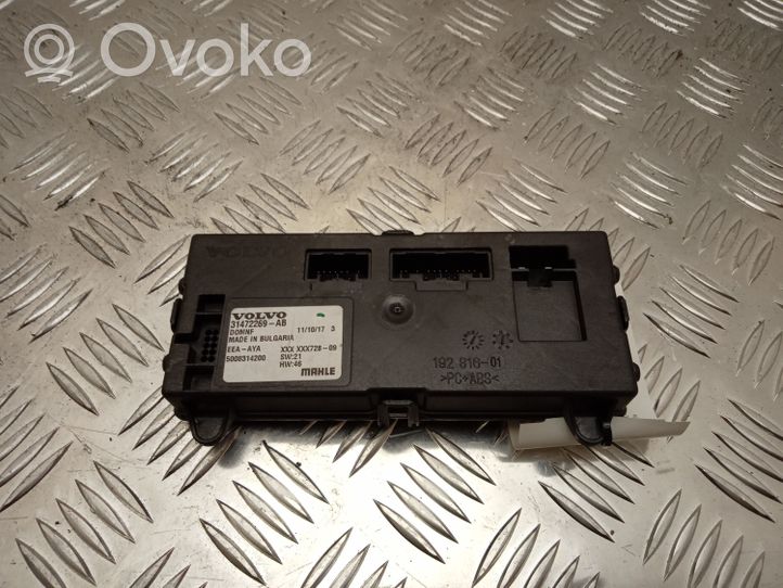 Volvo XC60 Air conditioner control unit module 31472269AB