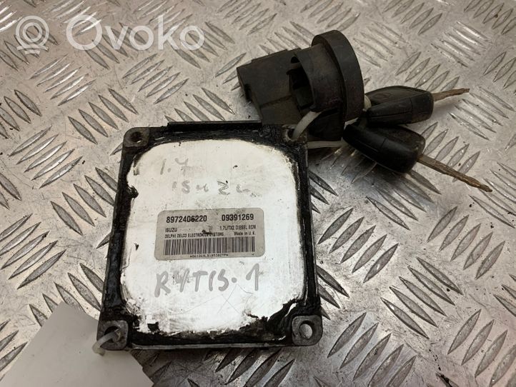 Opel Astra G Kit centralina motore ECU e serratura 09391269