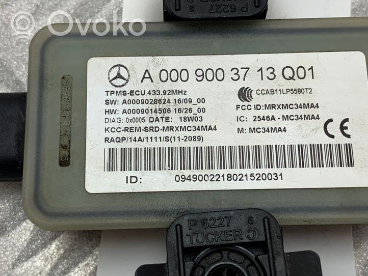 Mercedes-Benz GLC X253 C253 Rengaspaineen valvontayksikkö A0009003713