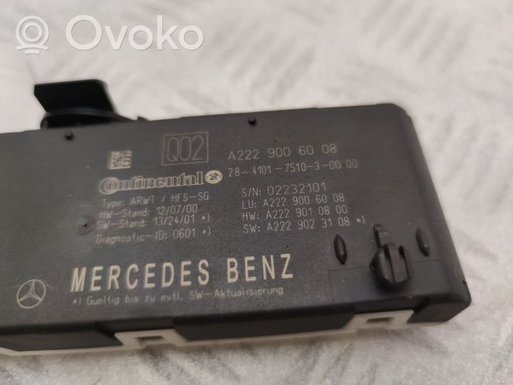 Mercedes-Benz S C217 Sterownik / Moduł elektrycznej klapy tylnej / bagażnika A2229006008