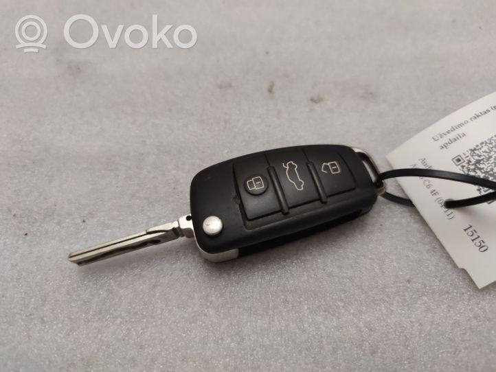 Audi A6 S6 C6 4F Ignition key/card 4F0837220R