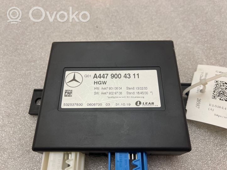 Mercedes-Benz V Class W447 Moduł sterowania Gateway A4479004311