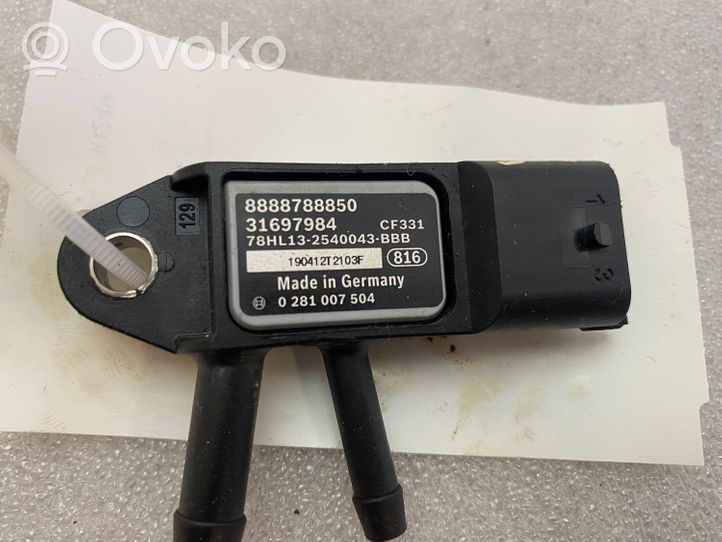 Volvo XC60 Sensore di pressione dei gas di scarico 31697984