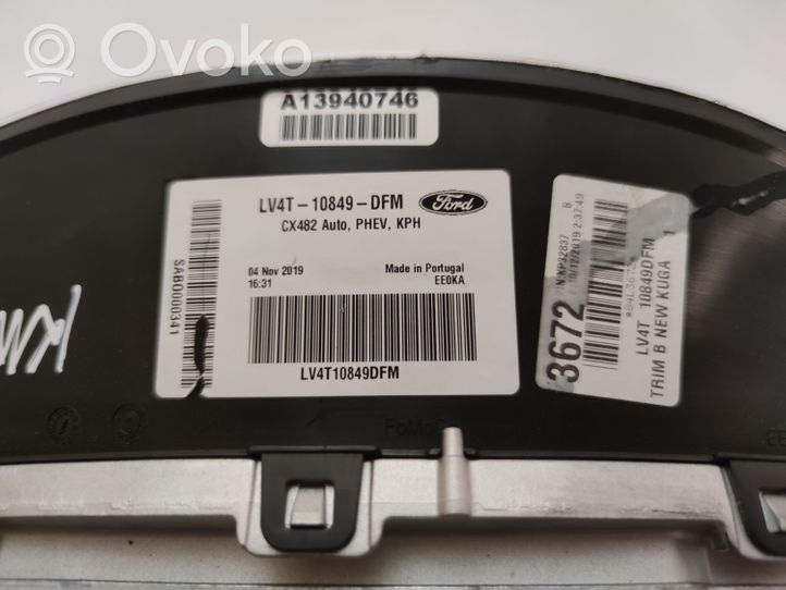 Ford Kuga III Compteur de vitesse tableau de bord LV4T10849DFM