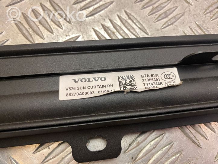 Volvo XC90 Zasłona przeciwsłoneczna / Zasłona szyby drzwi tylnych 31366491