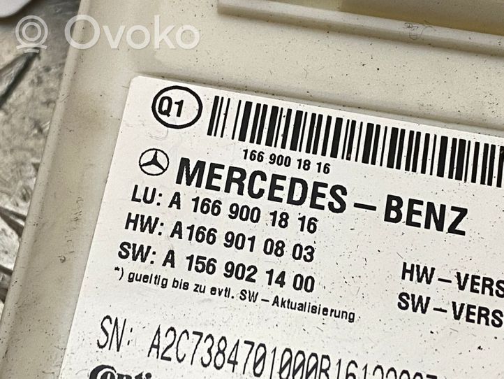 Mercedes-Benz GLS X166 Katvealueen valvonnan ohjainlaite (BSM) A1669001816