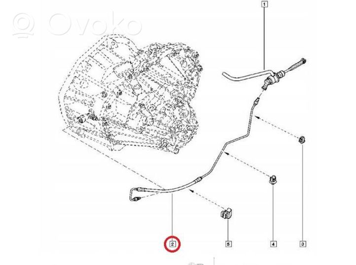 Renault Master III Clutch slave cylinder 308514690R