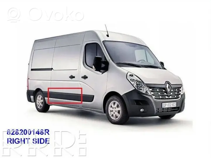 Renault Master III Moulure de porte coulissante 828200148R