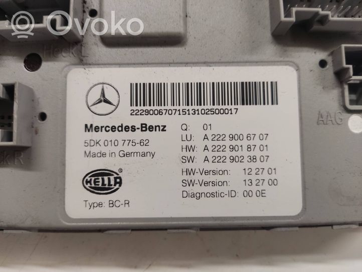 Mercedes-Benz S W222 Moduł / Sterownik komfortu A2229006707