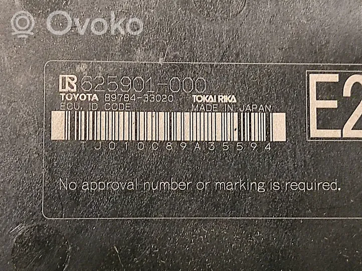 Lexus NX Unité de commande dispositif d'immobilisation 8978433020