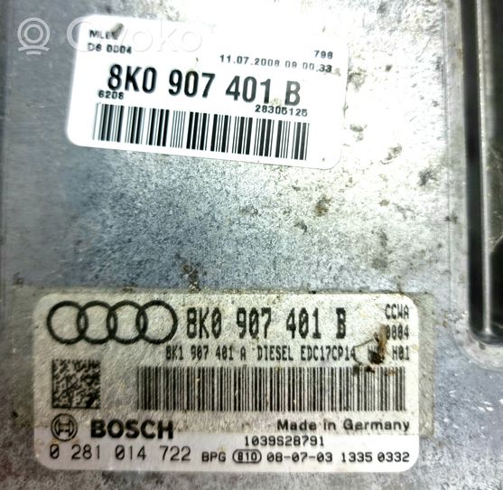 Audi A5 8T 8F Sterownik / Moduł ECU 8K0907401B