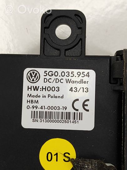 Volkswagen Golf VII Voltage converter/converter module 5G0035954