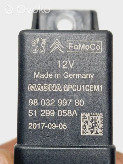 Ford Mondeo MK V Przekaźnik / Modul układu ogrzewania wstępnego 9803299780