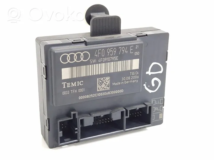 Audi A6 Allroad C6 Unité de commande module de porte 4F0959794E