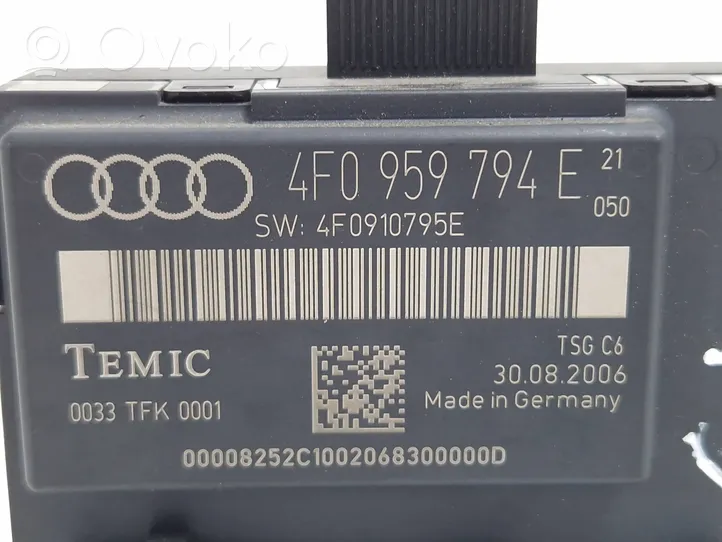 Audi A6 Allroad C6 Durų elektronikos valdymo blokas 4F0959794E