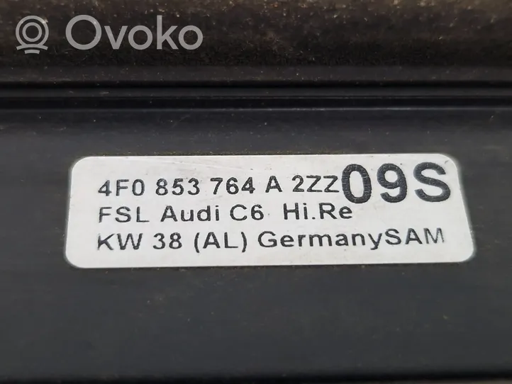 Audi A6 Allroad C6 Listwa / Uszczelka szyby drzwi tylnych 4F0853764A