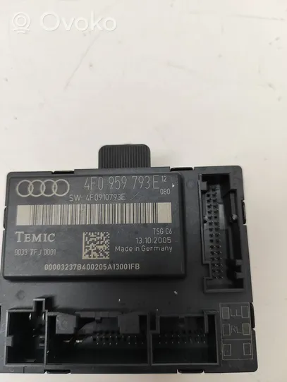 Audi A6 S6 C6 4F Durvju vadības bloks 4F0959793E