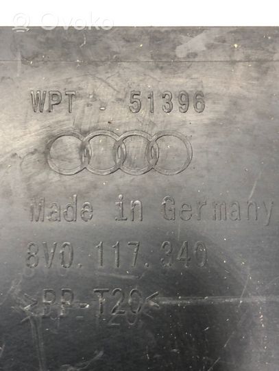 Audi A3 S3 8V Oro nukreipėjas/ kanalas interkūlerio radiatoriaus 8V0117340